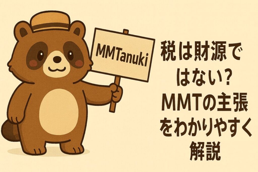 税は財源ではない？MMT（現代貨幣理論）の主張をわかりやすく解説