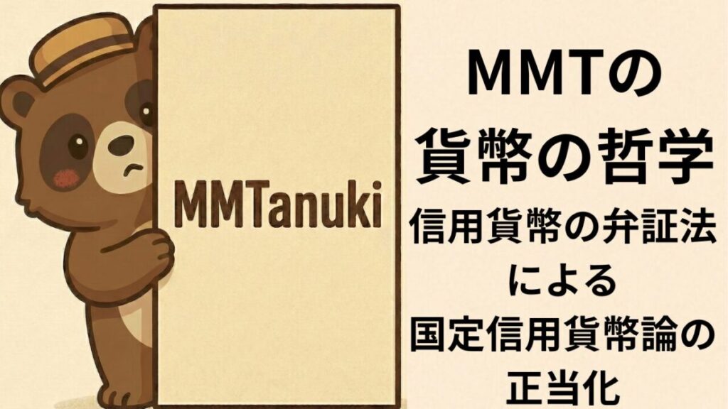 MMTの貨幣の哲学—信用貨幣の弁証法による国定信用貨幣論の正当化