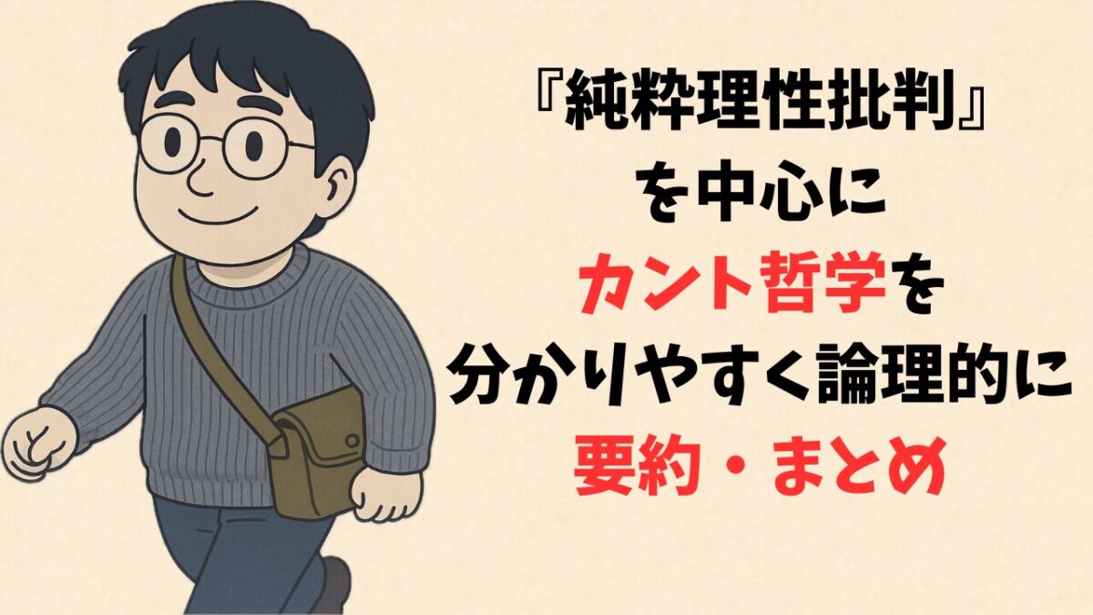『純粋理性批判』を中心にカント哲学を分かりやすく論理的に要約・まとめ