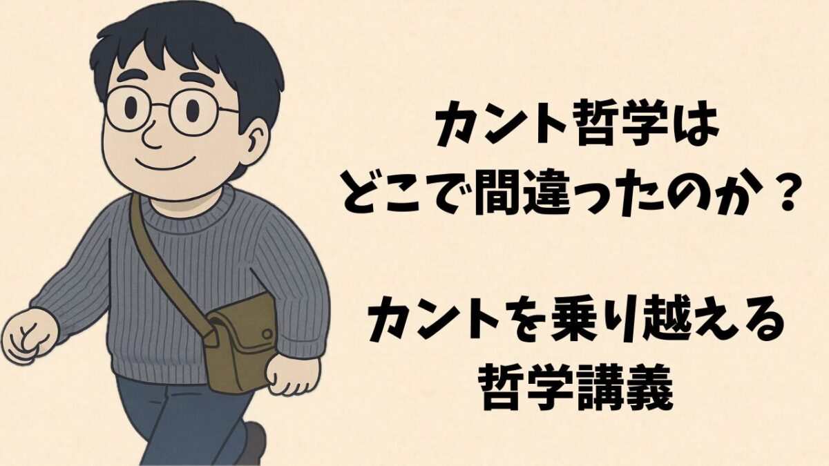 カント哲学はどこで間違ったのか？カントを乗り越える哲学講義