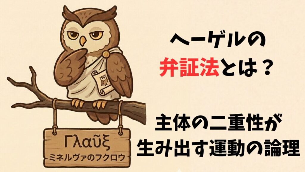 ヘーゲルの弁証法とは？それは「主体の二重性が生み出す運動の論理」だ